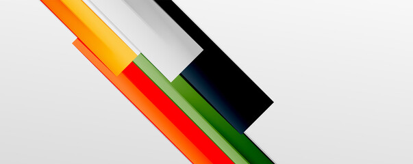 Color abstract lines trendy geometric background for business or technology presentation, internet poster or web brochure cover, wallpaper