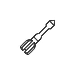 Missile rocket line icon