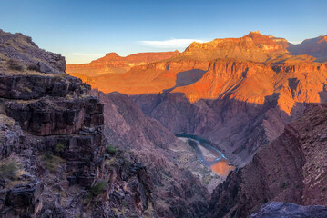 Grand Canyon sunrise, South Kaibab Trail, Colorado River