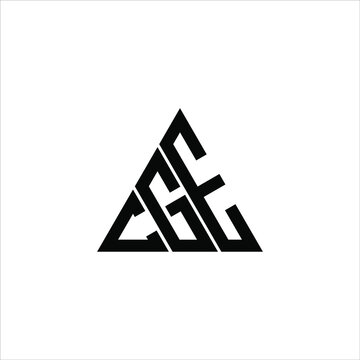C G E letter logo creative design. CGE icon