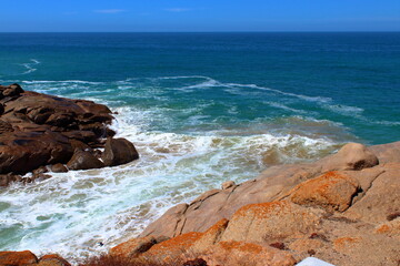 waves on the beach in Port Elliot, South Australia