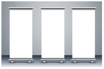 Roll up banner, Standee banner Design - Editable Template