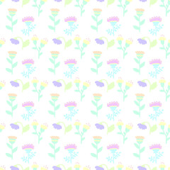 children's pattern with delicate pastel colors