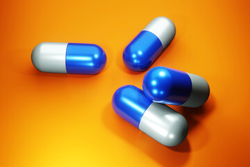 Pharmaceutical Capsules Illustration
