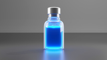 3D Illustration of a vial