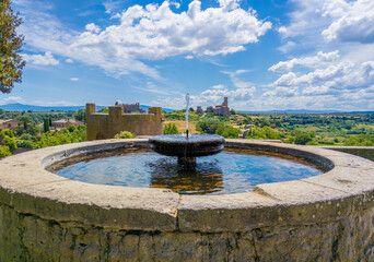 Tuscania (Italy) - A view of gorgeous etruscan and medieval town in province of Viterbo, Tuscia,...
