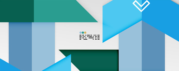 Shiny color triangles and geometric shapes vector abstract background