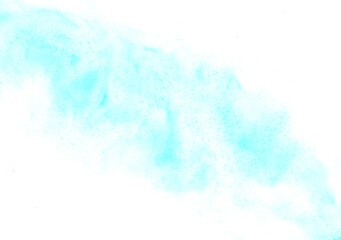 Fototapeta na wymiar Blue abstract wet watercolor background