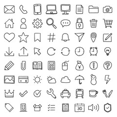 手描き風アイコンセット