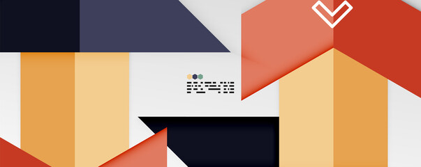 Shiny color triangles and geometric shapes vector abstract background