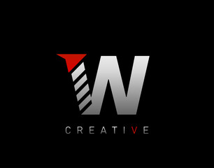 Creative Modern Letter W logo, Abstract W Letter Logo Icon.