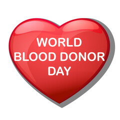 World blood donor day card Vect ill