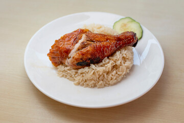 Roasted Chicken with Rice