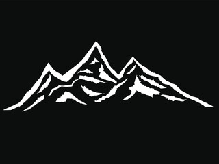 mountains covered with snow logo
