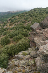 Fototapeta na wymiar mountainous landscape in Sierra Nevada in southern Spain