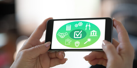 Validation concept on a smartphone
