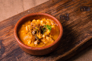 cazuela de locro traditional and typical Argentine food