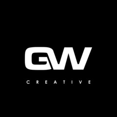 GW Letter Initial Logo Design Template Vector Illustration
