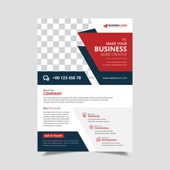 Corporate flyer design template, Creative business trendy flyer template design, vector template flyer, flyer in A4