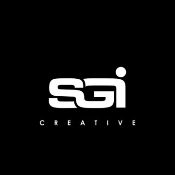 SGI Letter Initial Logo Design Template Vector Illustration