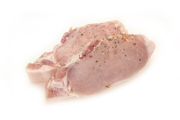 Raw pork meat steak for grill