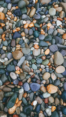 Wet sea pebbles, Background, Atmospheric travel photo