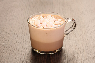 Hot chocolate with few marshmallow