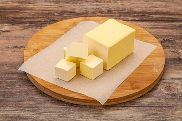 Dairy natural yellow butter piece