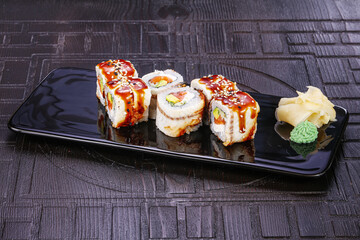 Japanese cuisine - Roll with eel