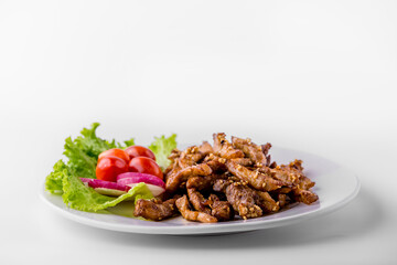 Fried pork with vegetable
