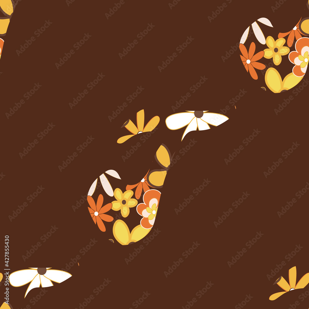 Poster retro letter t from the alphabet seamless repeat pattern print background
