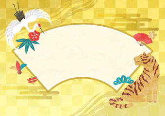 gold background for new year in Japanese traditional style