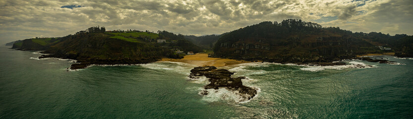 Ñora beach, Asturias. spain