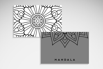 Business card. Vintage elements. Hand drawn background