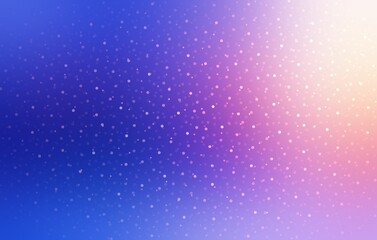 Glitter sparkles flying in winter sunlight abstract illustration. Glowing blue pink blur background.