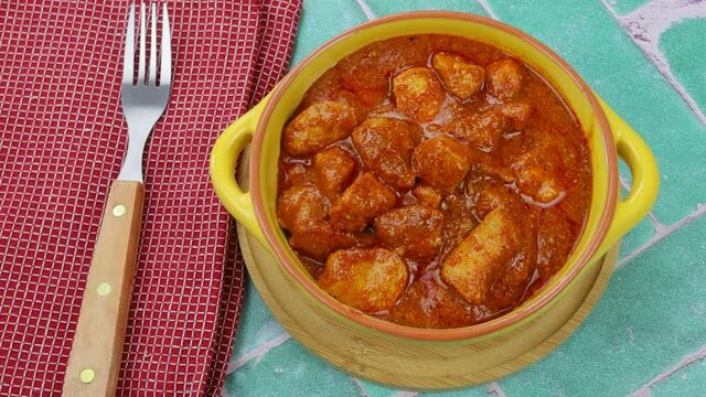 plat de poulet tikka masala