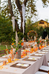 Decorated Table For a Engagement, details