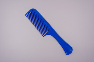 Blue plastic comb