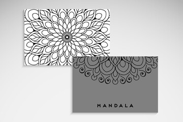 Business card. Vintage elements. Hand drawn background