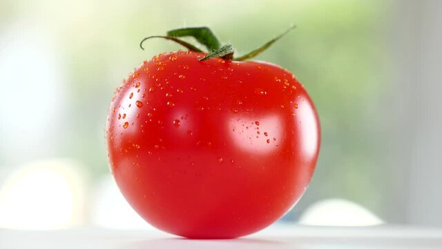 cherry tomato with water drop