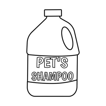 shampoo bottle coloring page