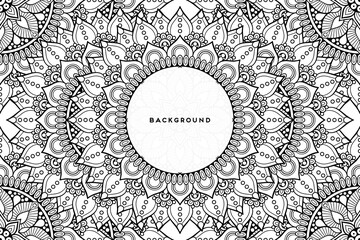 Vector islamic background with mandala