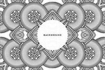 Vector islamic background with mandala