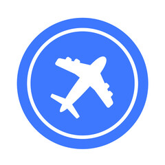 Fototapeta premium plane sign on white background