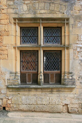Fototapeta na wymiar window in a medieval castle in france