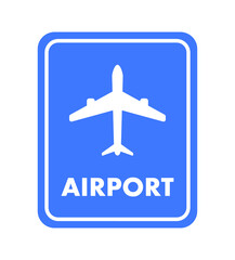 Fototapeta premium plane sign on white background