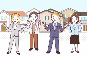 会社の人々