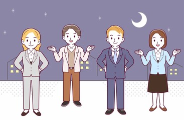 会社の人々