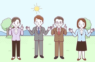 会社の人々