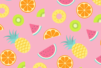 seamless pattern with fruit for banners, cards, flyers, social media wallpapers, etc.